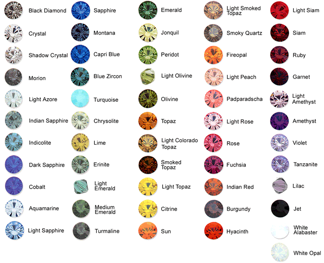 Swarovski Crystal Color