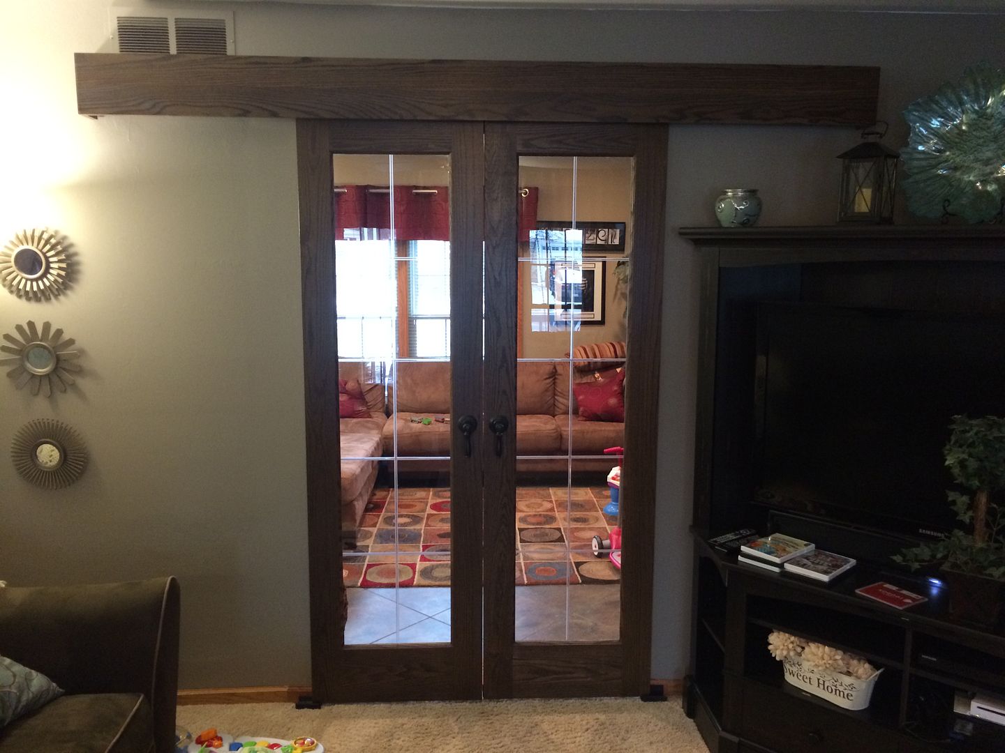 Pocket Door Alternatives exposed sliding door. an alternative to pocket or french doors Pocket Door Alternatives exposed sliding door. an alternative to pocket or french doors