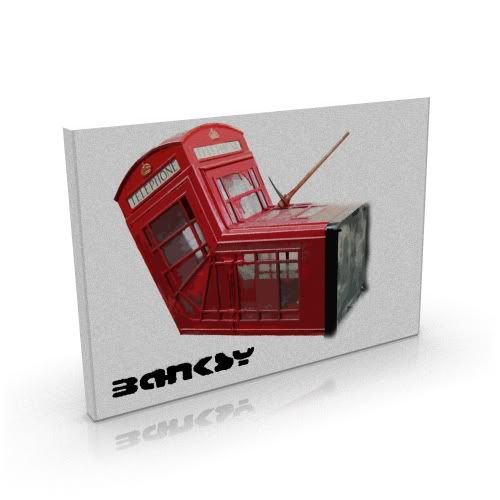 banksy phone box