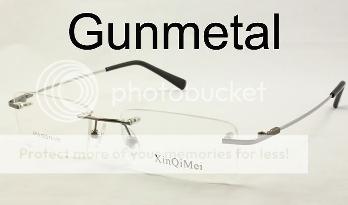 Rimless Men Rx able Optical Eyeglasses Memory Frame 8119  